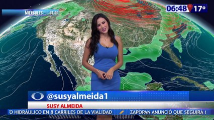 Susana Almeida Pronostico del Tiempo 8 de Marzo de 2017