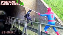 SPIDERMAN vs Batman battle- Spider-man Superhero Fun in Real Life - SHMIRL