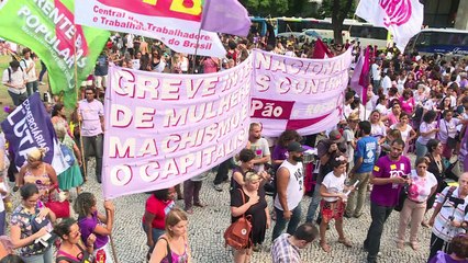 Manifestação no Rio pelo dia das mulheres