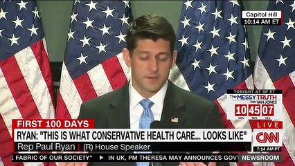 UM… Paul Ryan just took a SWIPE at conservative opposition during health care bill presser