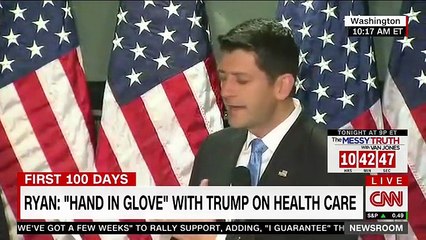 UM… Paul Ryan just took a SWIPE at conservative opposition during health care bill presser