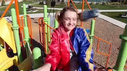 New Harley Quinn & Red Spiderman Vs Catwoman - Real life Superhero Movie