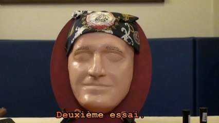 Visages 3D - avec bandes de plâtre.