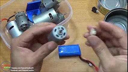 How to Make Mini Super Powerful Air Blower using Cans Fish