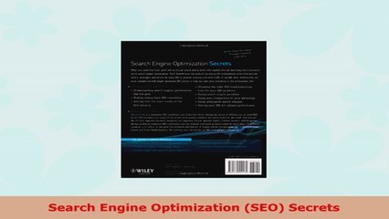 READ ONLINE  Search Engine Optimization SEO Secrets
