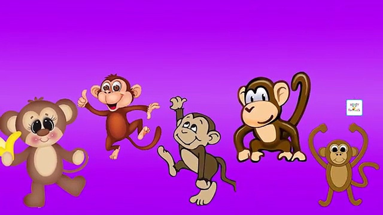 Five Little Monkeys Finger Family Rhymes and Songs for Children