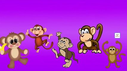 Five Little Monkeys Finger Family Rhymes and Songs for Children