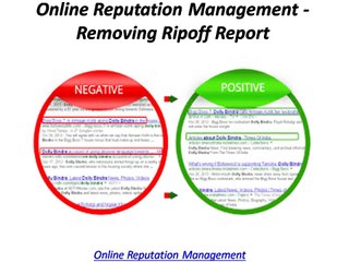 Online Reputation Management - Removing Ripoff Report