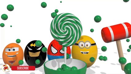 Learn Colors with Surprise Eggs for Children, Toddlers - Learn Sizes with Surprise Eggs