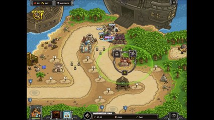 Kingdom Rush Frontiers - [Campaign] - buccneer´s Den - [Hero Capitain Blackthorne]