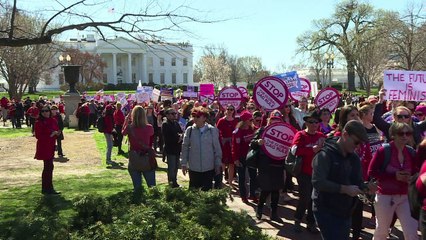 Manifestaciones en todo el mundo en el Día de la Mujer