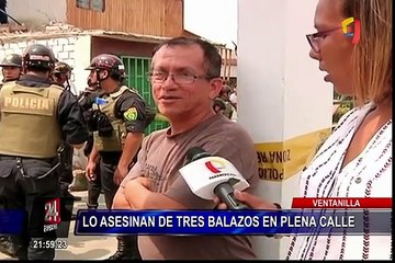 Ventanilla: asesinan a sujeto de tres balazos en plena calle
