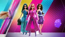 Mattel Barbie Spy 2016 Squad and Rene Barbie Secret Agent Dolls and Motorcycle Toys TV