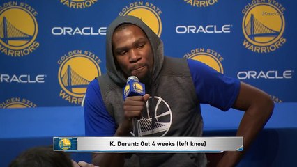 Kevin Durant on His Leg Injury - Full Press Conference _ March 8, 2017 _ 2016-17 NBA Season