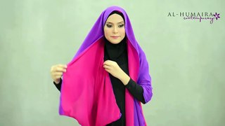 LUJAA shawl styling tutorial by Al-Humaira Contemporary