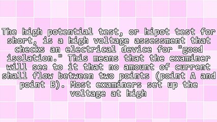 Using AC Versus Using DC Voltage for the Hipot Test