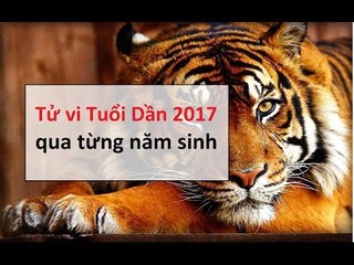 Tử vi và vận mệnh tuổi Dần năm 2017 về Tiền tài sức khỏe tình duyên || Tâm Linh 24h