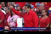 Fernando Zavala califica de ridículas las declaraciones de Nicolás Maduro