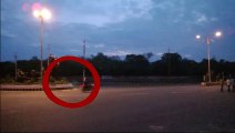 Ghost caught on tape following biker Real ghost caught on ta