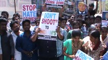 Indians agitation against on USA President Donald Trump