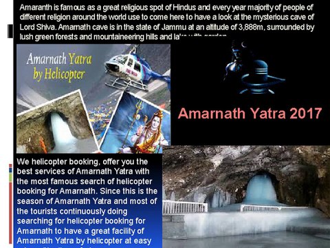 Amarnath yatra by helicopter