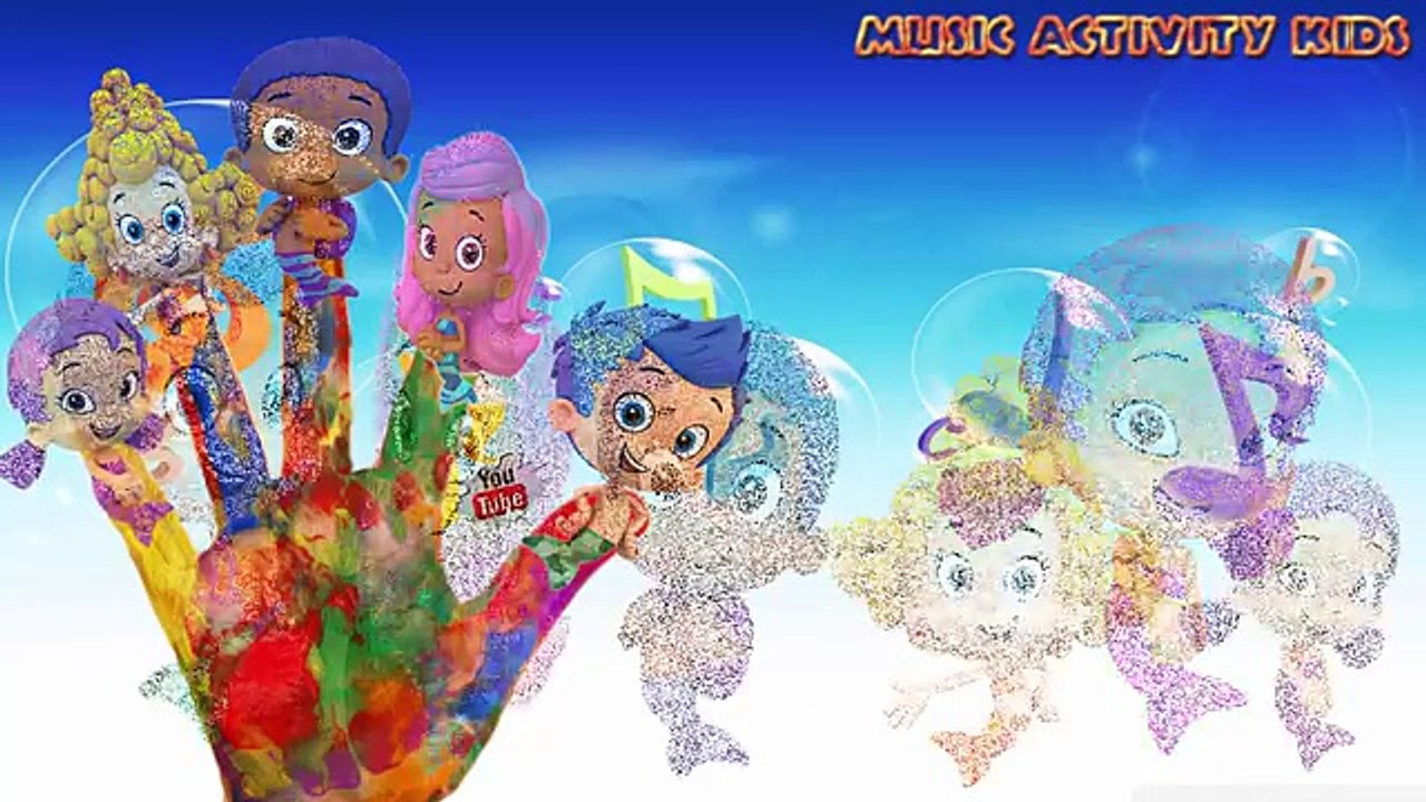 Bubble Guppies Disturbed Girlfriend Vandalism in Public Places! Finger Family Nursery Rhym