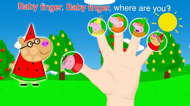 Семья палец фрукты питомник свинья рифмы бумага