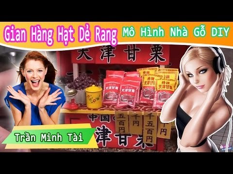 Bộ mô hình gian hàng Hội chợ hạt dẻ rang nhật bản | Mô Hình Nhà Gỗ DIY