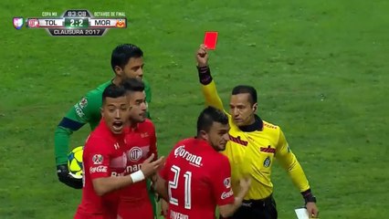 Toluca Get 3 Red Cards In Less Than 2 Minutes vs Morelia!