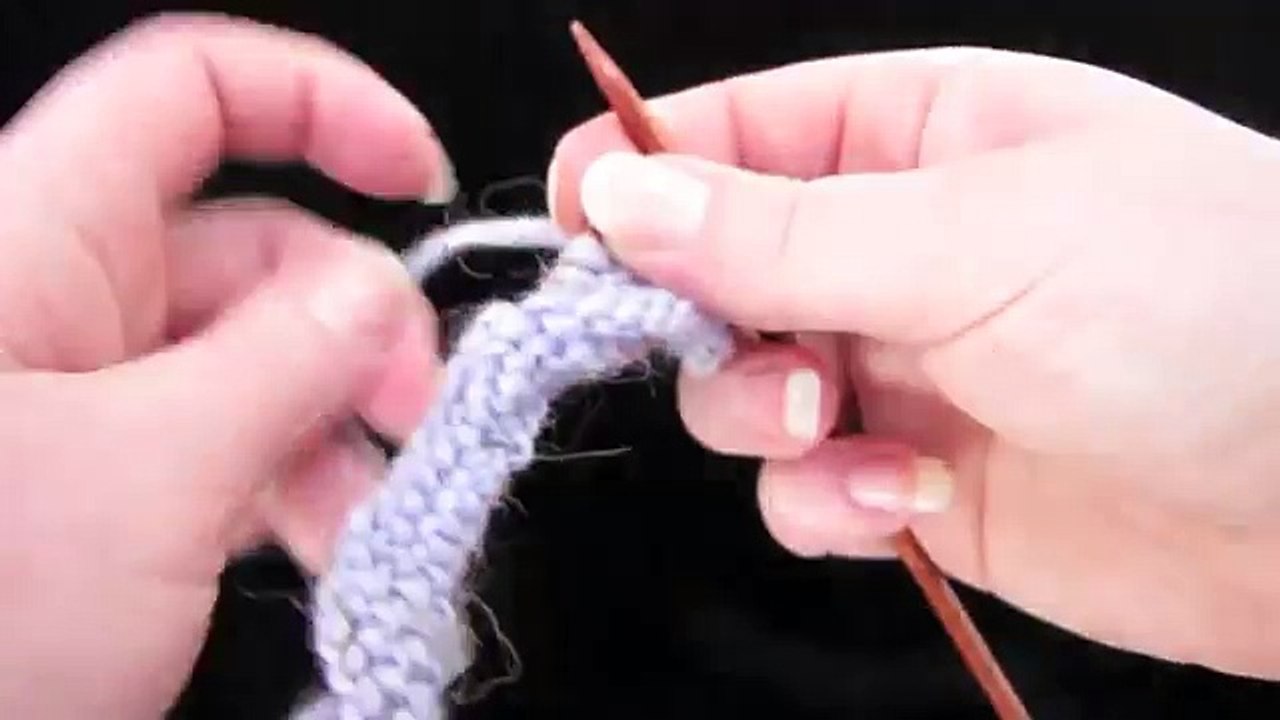 Knit Faster Trick - Pushing Your Stitches Down