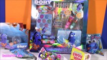 Disney Finding Dory Beauty KIT! Lip Gloss Cosmetic Bag! Dory Candy POP! Num Noms SHOPKINS