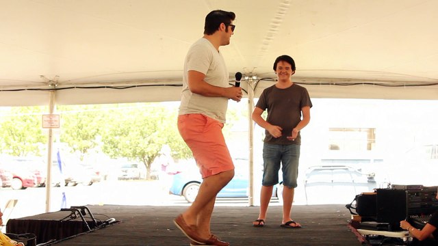 Nick Perkins & Richard Wolfe sing 'Burning Love' elvis Week 2016