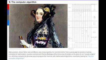 Ada lovelace Most inspired women
