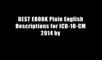BEST EBOOK Plain English Descriptions for ICD-10-CM 2014 by