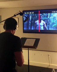 Logan : Hugh Jackman en plein doublage