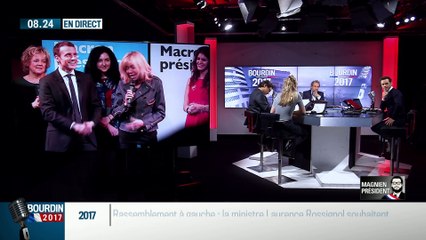 QG Bourdin 2017: Magnien président !: Emmanuel Macron fait monter sa femme sur scène