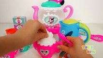 Minnie Mouse Bowtique Tea Playset Disney Junior Mickey Mouse Toys Juego de Té Plastilina