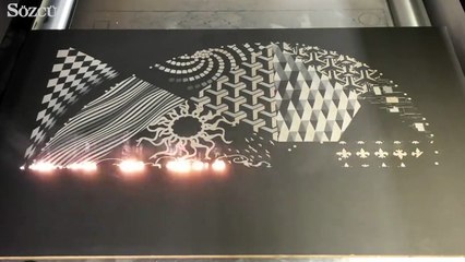 Lazerle yapılan sanat!