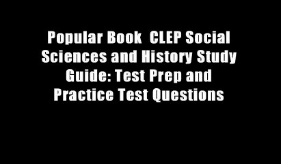 Popular Book  CLEP Social Sciences and History Study Guide: Test Prep and Practice Test Questions