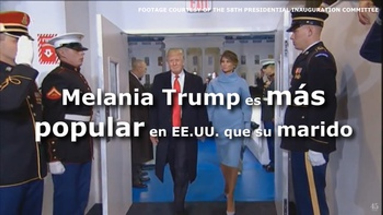Melania Trump es más popular entre los estadounidenses que su marido Donald Trump