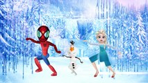 Spiderman Frozen Elsa Rhymes | Twinkle Twinkle Little Star | Nursery rhyme For children