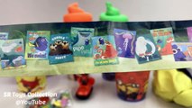 Play Doh Swirl Ice Cream Surprise Cups Paw Patrol Finding Dory Shopkins Surprise Eggs Monst