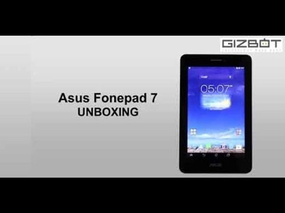 Asus Fonepad 7 Tablet Unboxing