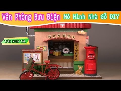 Bộ mô hình thu nhỏ văn phòng bưu điện của nhật bản | Mô Hình Nhà Gỗ DIY