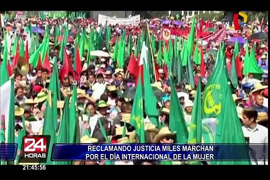 Miles de personas marcharon por el Día Internacional de la Mujer