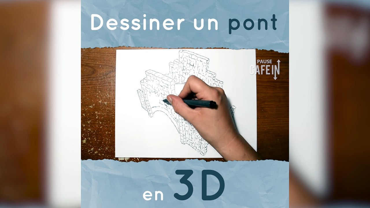 Dessiner un pont – Illusion anamorphique