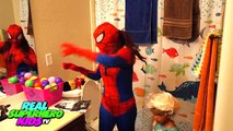 Pregnant PINK SPIDERGIRL Spiderbaby! vs Spiderman Baby Spidey & Frozen Elsa Funny Superher