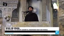 Iraq: Islamic state group leader Al-Baghdadi has fled Mosul (US officials)