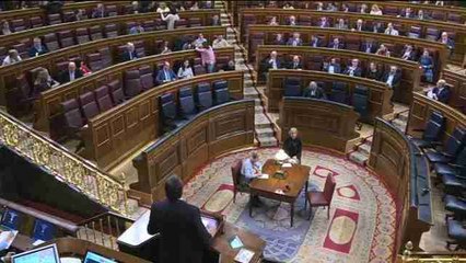 Diputados aplauden en la tribuna del Congreso la gesta del Barça