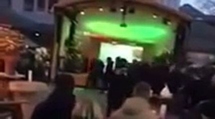 VfL Wolfsburg - Eintracht Frankfurt Hooligans Riot in Christmas market and trouble with po